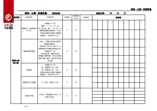 1场站—土建—实测实量检查表