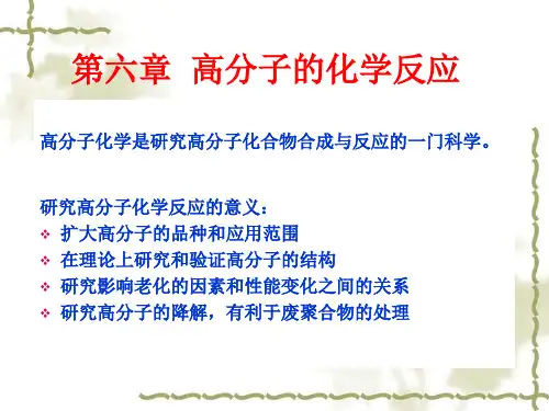 2013第六章 聚合物的化学反应(更新)