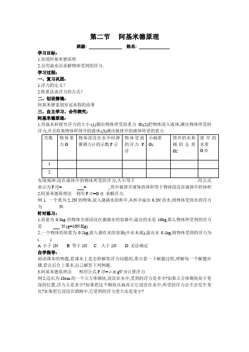 10.2、3阿基米德原理