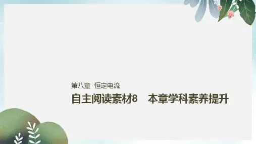高考物理一轮复习第八章恒定电流本章学科素养提升课件