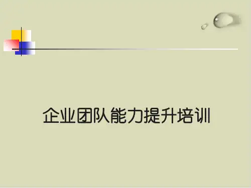 【推荐】企业团队能力提升培训教材74