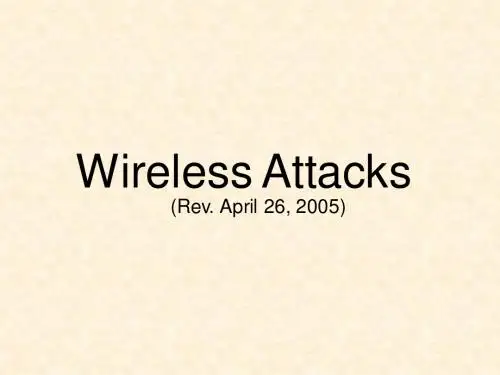 wireless 无线攻击