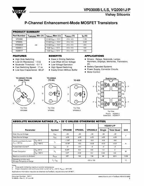 VP0300B中文资料