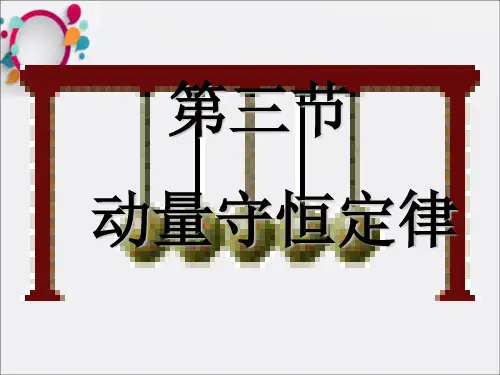 第3节动量守恒定律PPT课件