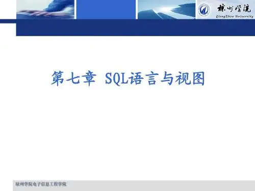 数据库系统概论教师课件7