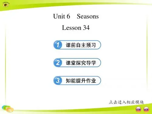 1.5 Unit 6 Seasons课件(冀教版七年级下册)