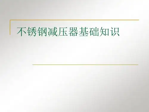 不锈钢减压器
