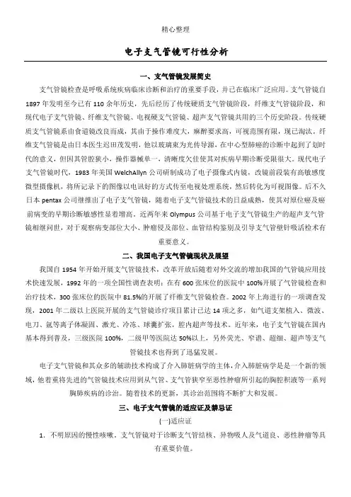 电子支气管镜可行性分析报告[1]