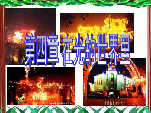 教科版八年级物理上册第4章第1节光源 光的传播  课件