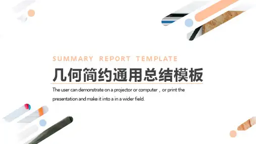 几何简约通用总结模板