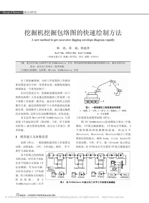 挖掘机挖掘包络图的快速绘制方法