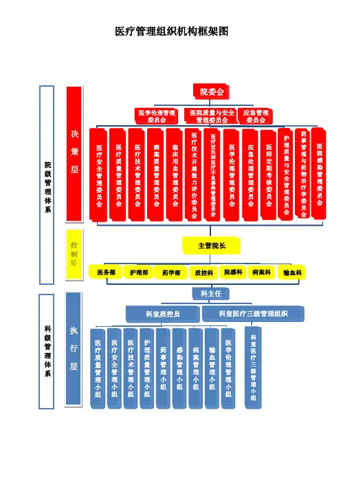 医疗管理组织机构框架图