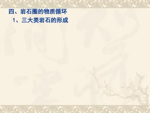 高考地理岩石圈的物质循环(共21张PPT)