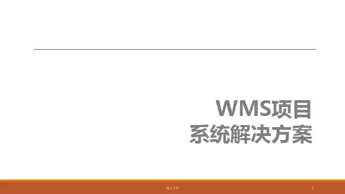 学习课件非常专业完整的WMS解决方案(智能仓储基础架构)..pptx