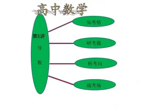 高中数学高考数学学习资料:专题1 第5讲 导数