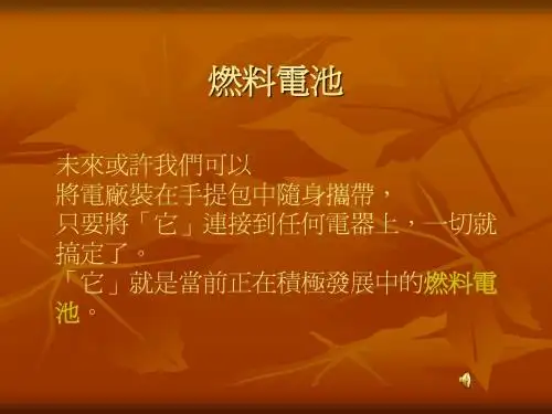 燃料电池介绍