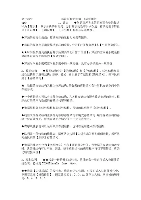 计算机二级必备知识点