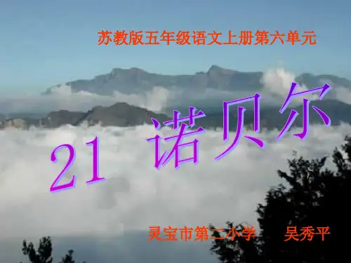 五年级上册第六单元第21课诺贝尔苏教版1