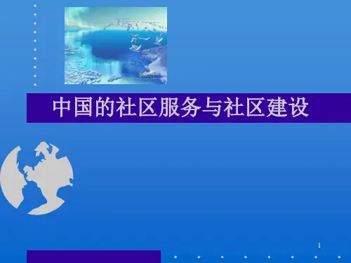 中国的社区服务与社区建设ppt课件