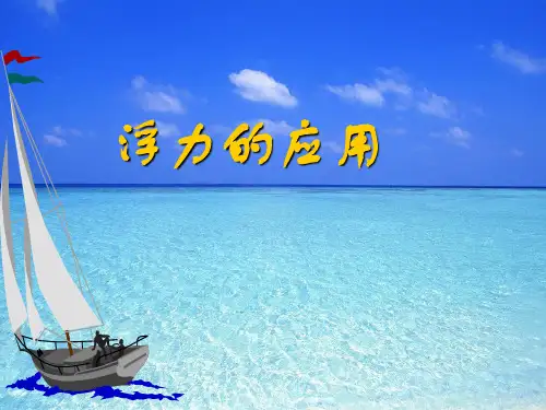 第十章第三节 浮力的利用