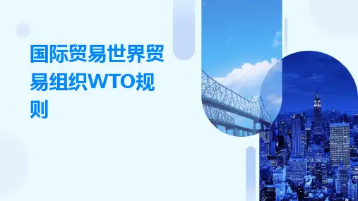 国际贸易世界贸易组织WTO规则
