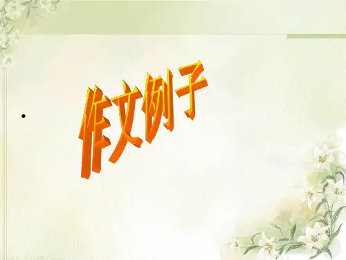 作文例子