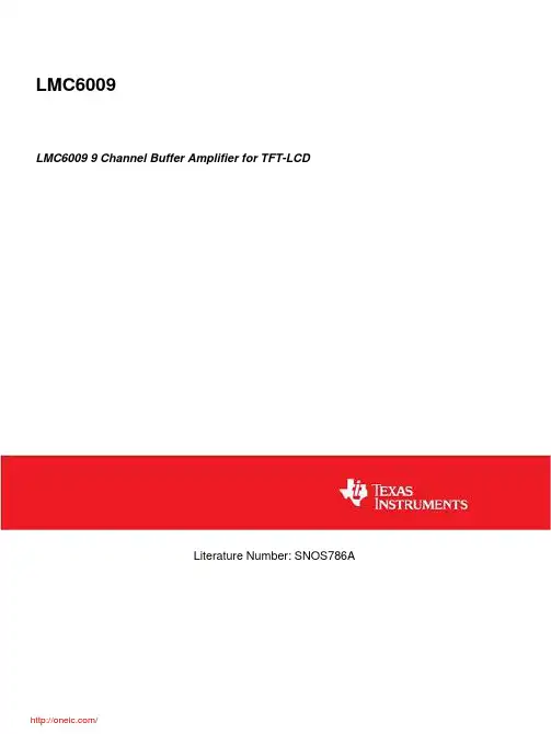 LMC6009MTX;中文规格书,Datasheet资料