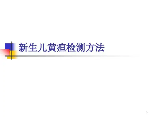 新生儿黄疸操作 ppt课件