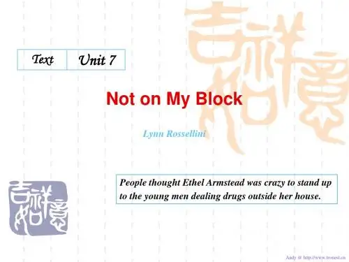 Unit7not on my block
