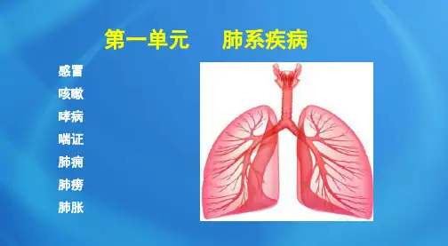 卫生资格考试:中医内科学第一单元 肺系疾病