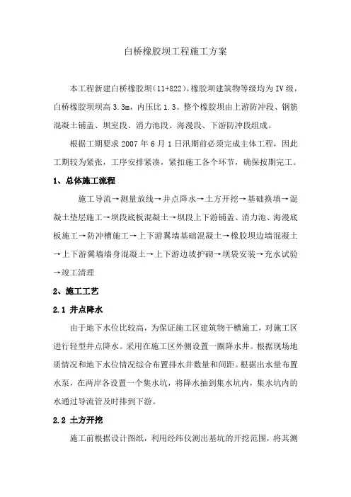 橡胶坝施工方案 2