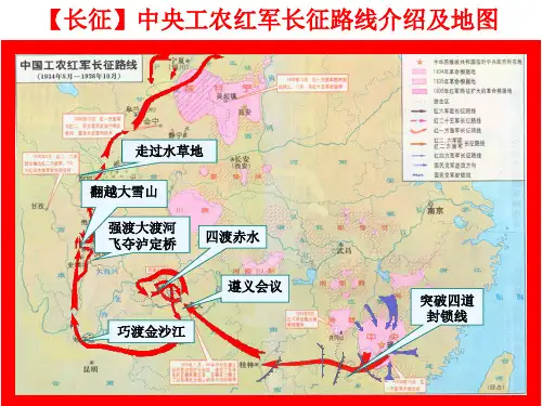 长征中央工农红军长征路线介绍及地图 