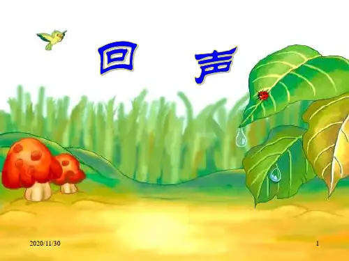 小学二年级上册语文《回声》PPT精品课件