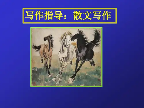 高中散文写作