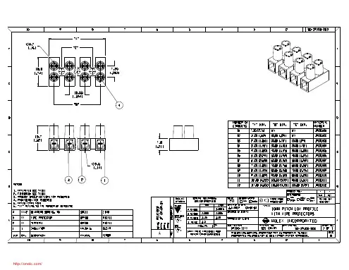 39100-1103;中文规格书,Datasheet资料