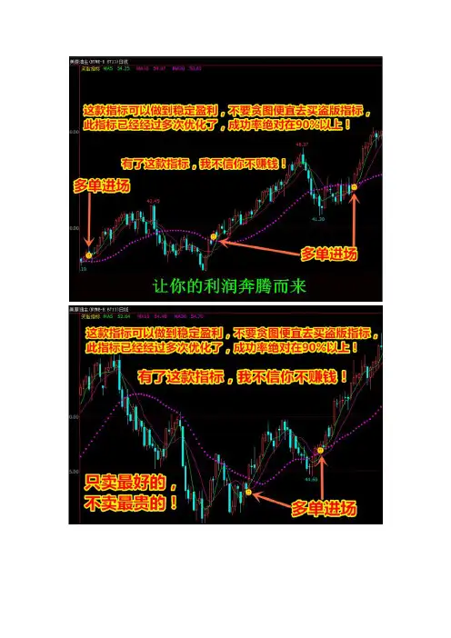 文华财经指标公式 笑脸精准买进公式指标软件 多空精准买卖点波段