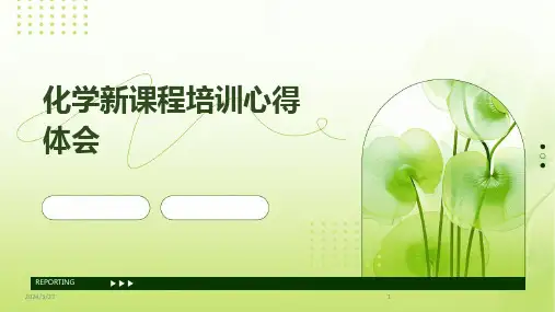 2024年度化学新课程培训心得体会