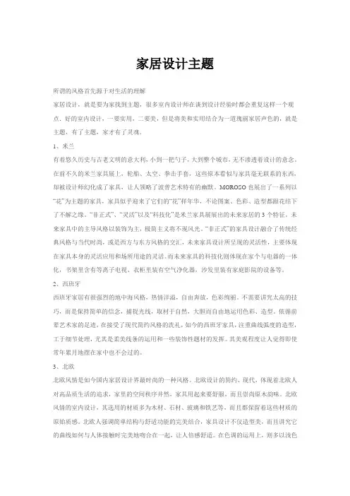 家居设计主题