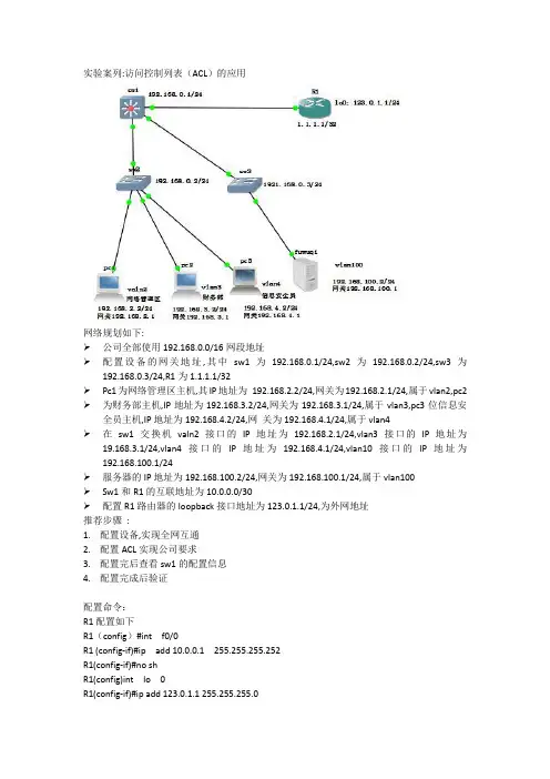 ACL配置 2