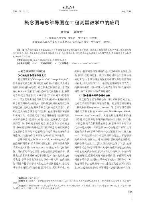 概念图与思维导图在工程测量教学中的应用