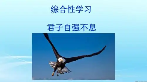 人教部编版九年级语文上册第二单元综合性学习《君子自强不息》