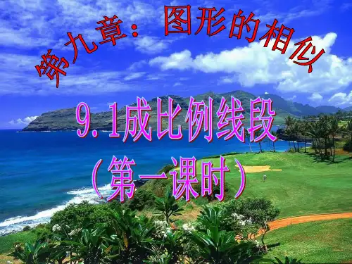 鲁教版9.1成比例线段(1)