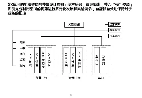 医药行业集团公司组织架构