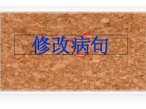 小学语文句子总复习(修改病句超全面)ppt