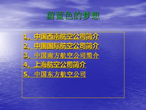 航空公司介绍PPT