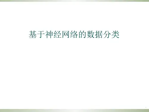 基于神经网络的数据分类