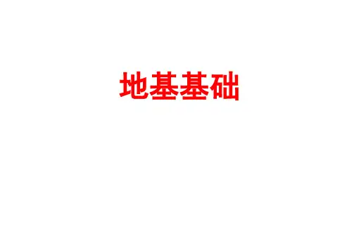 地基基础课件：地基土的自重应力与基底压力计算