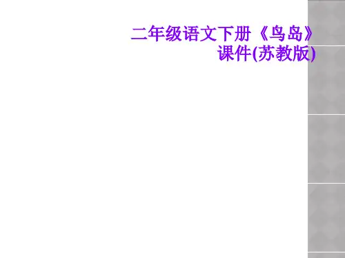 二年级语文下册《鸟岛》课件(苏教版)