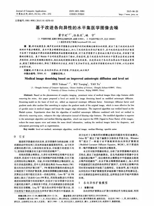 基于改进各向异性的水平集医学图像去噪