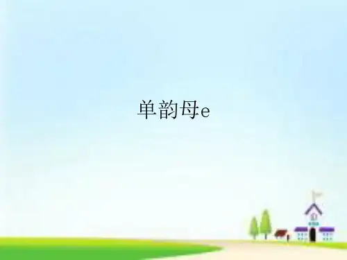 单韵母e